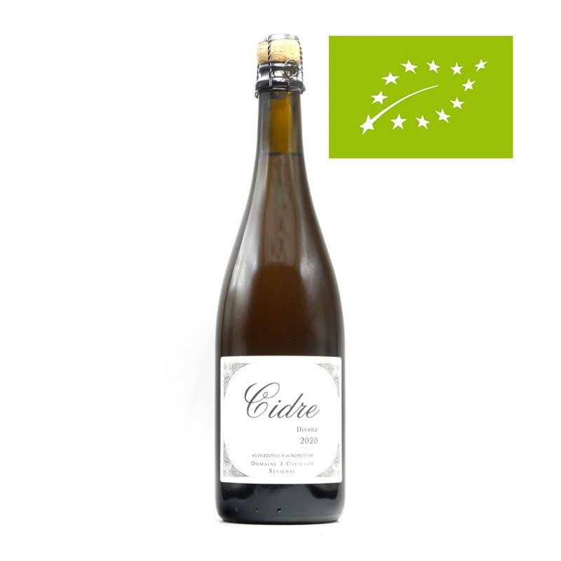 Cidre artisanal français - Divona 75cl - Domaine Johann Cécillon