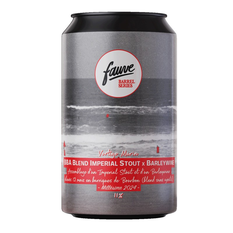Bière Fauve Vertige Marin BBA Blend Imperial Stout X Barleywine